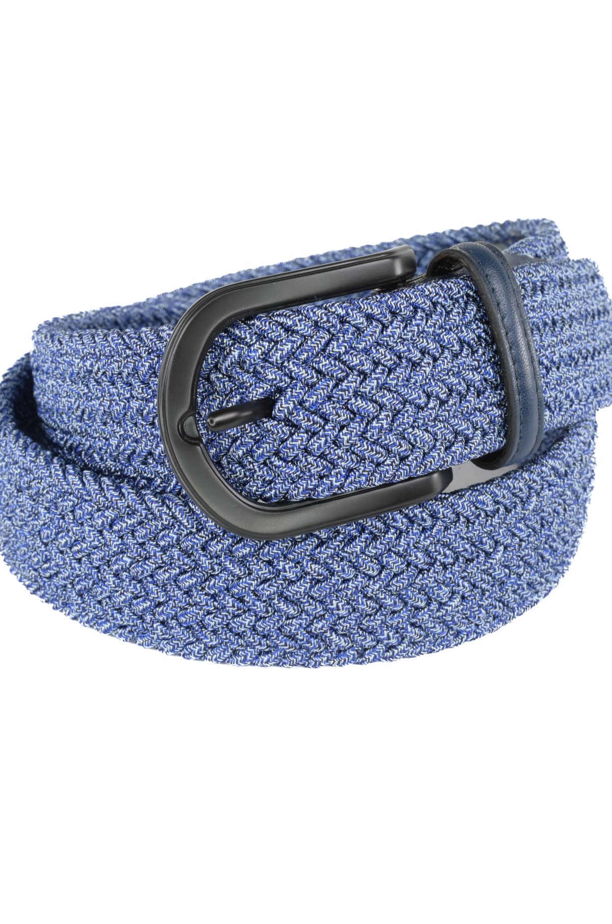 Torino Blue Woven Stretch Belt