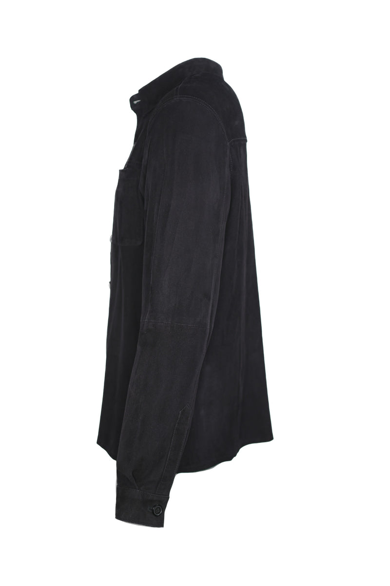 Regency Brock Suede Shirt Jacket Midnight – Ticknors Men's Clothiers
