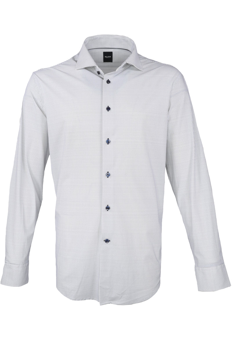 Serica Elite Half-Square Triangle Dress Shirt Black – Ticknors Men's Clothiers