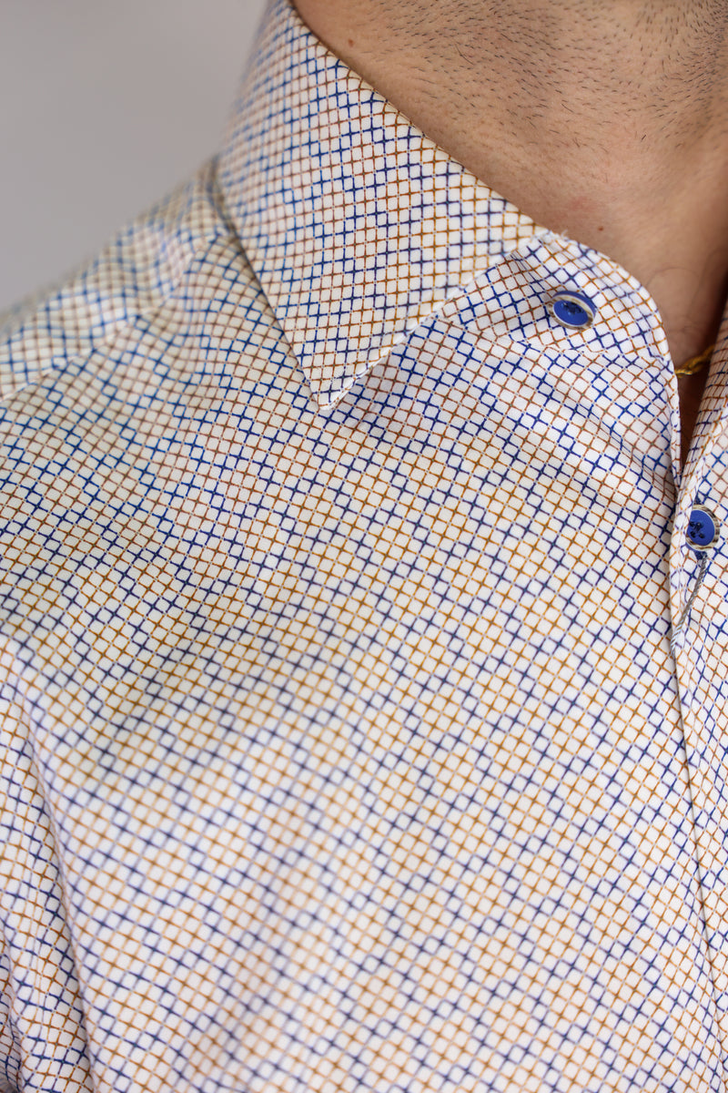 Marcello Tack Open Roll Collar Shirt – Ticknors Men's Clothiers