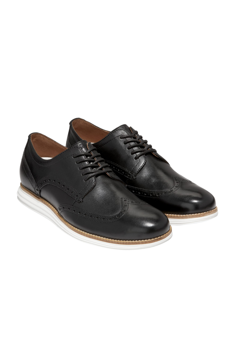 Cole Haan フリンジ付きモカシン 黒 オリジナルグランド プラットフォーム ウィングチップ