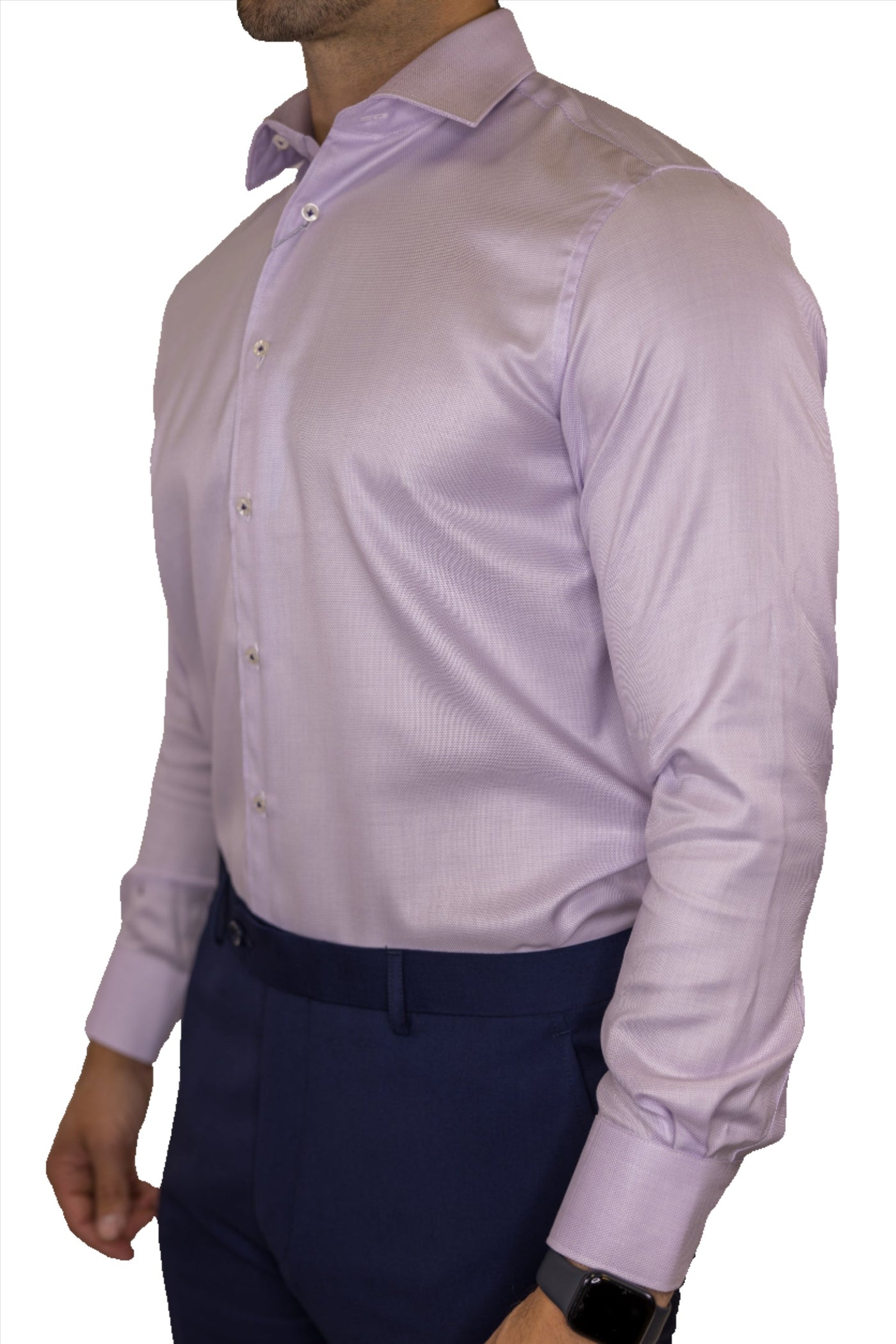 Marcello Lilac Fine Piquet Dress Shirt – Ticknors Men's Clothiers Marcello Lilac Fine Piquet Dress Shirt – Ticknors Men's Clothiers