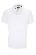 Au Noir Raphy Polo - Dotted White