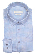 Bugatchi OoohCotton® Shirt - Air Blue Patterned