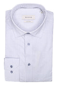 Bugatchi OoohCotton® Shirt - Jacquard Inspired Platinum