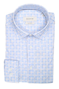 Bugatchi OoohCotton® Shirt - Air Blue Plaid