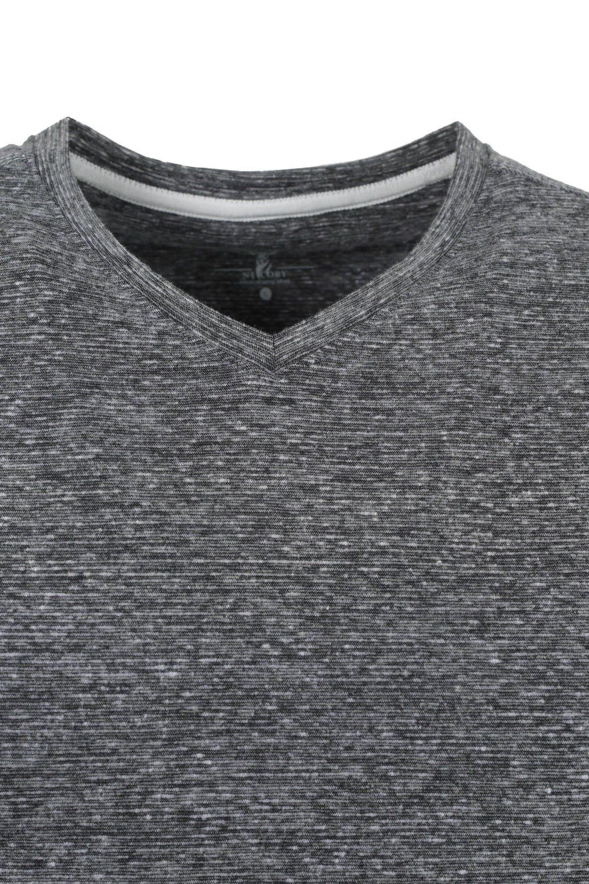 Nicoby Textured V-Neck Shirt - Charcoal