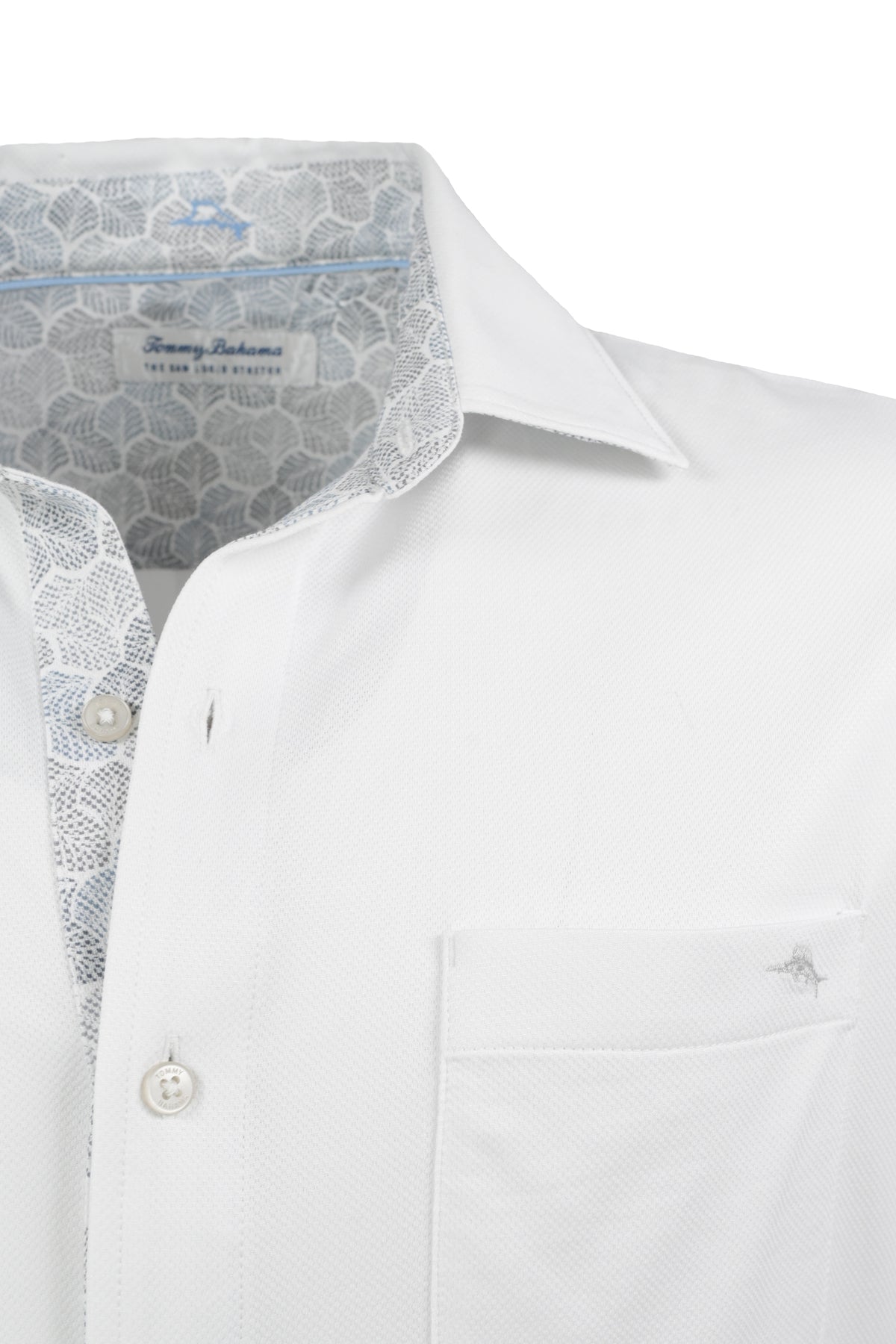 Tommy Bahama San Lucio Tri Leaf Shirt - White