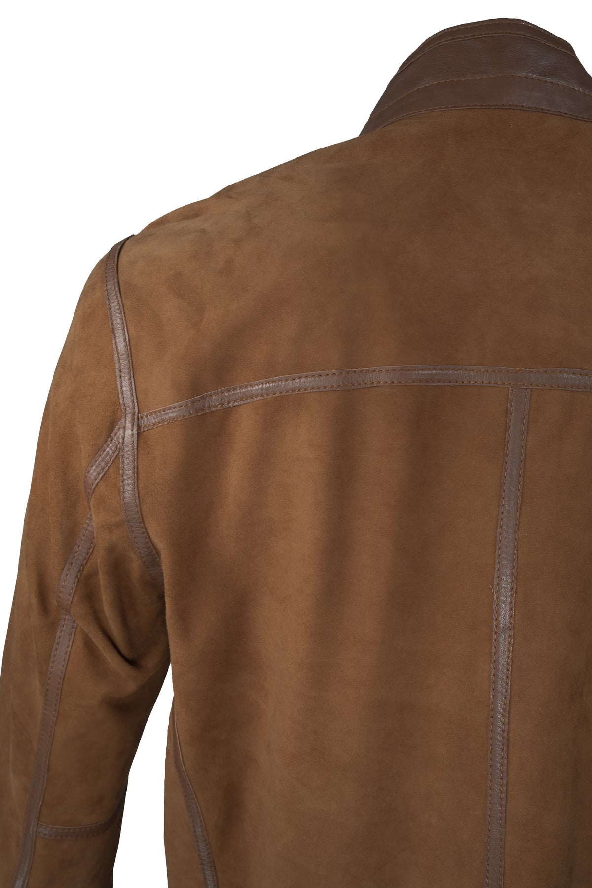 Missani Reversible Spring Leather Jacket - Saddle / Brown