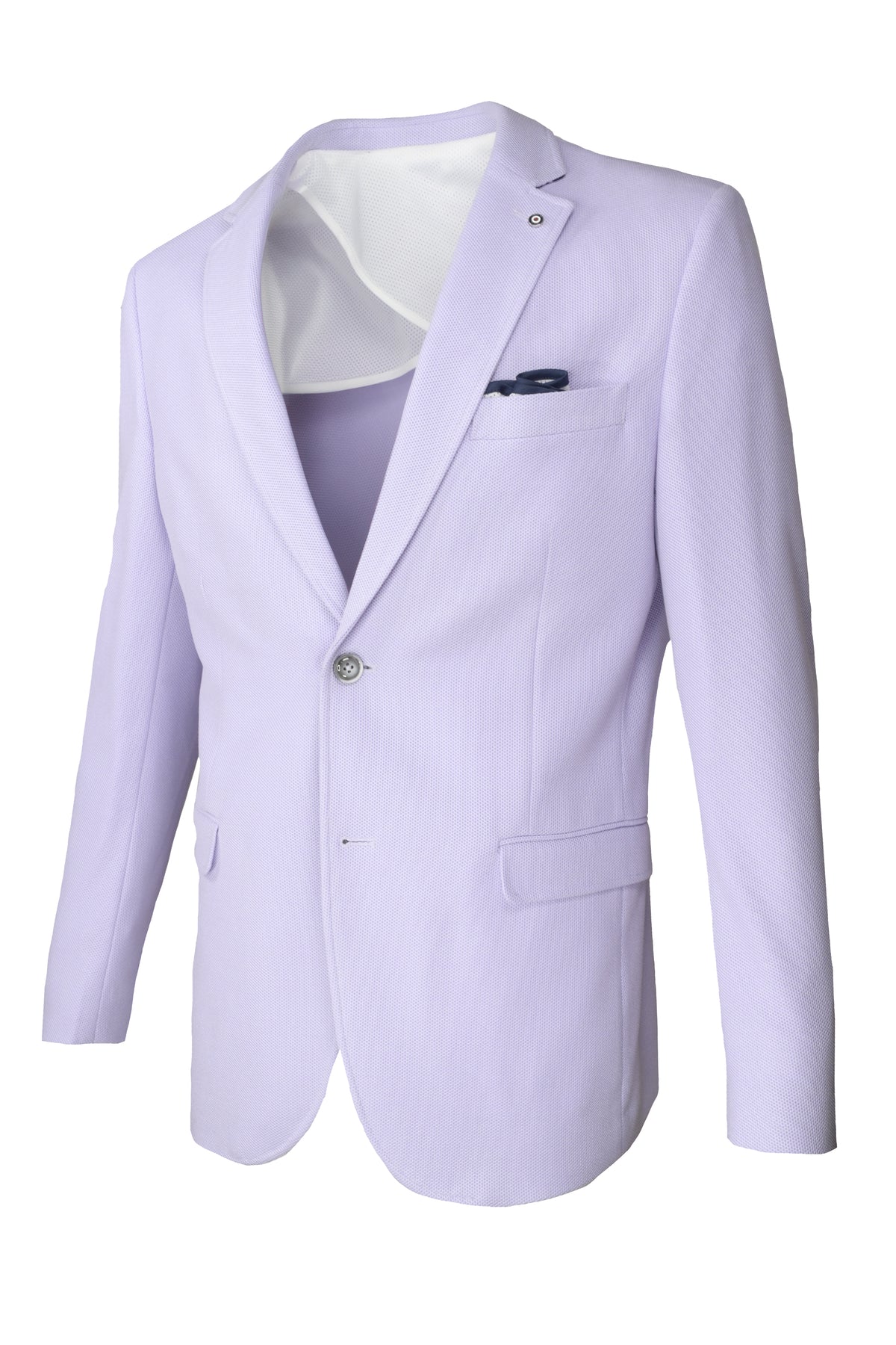 Blue Industry Spring Waffle Sport Coat - Lavender