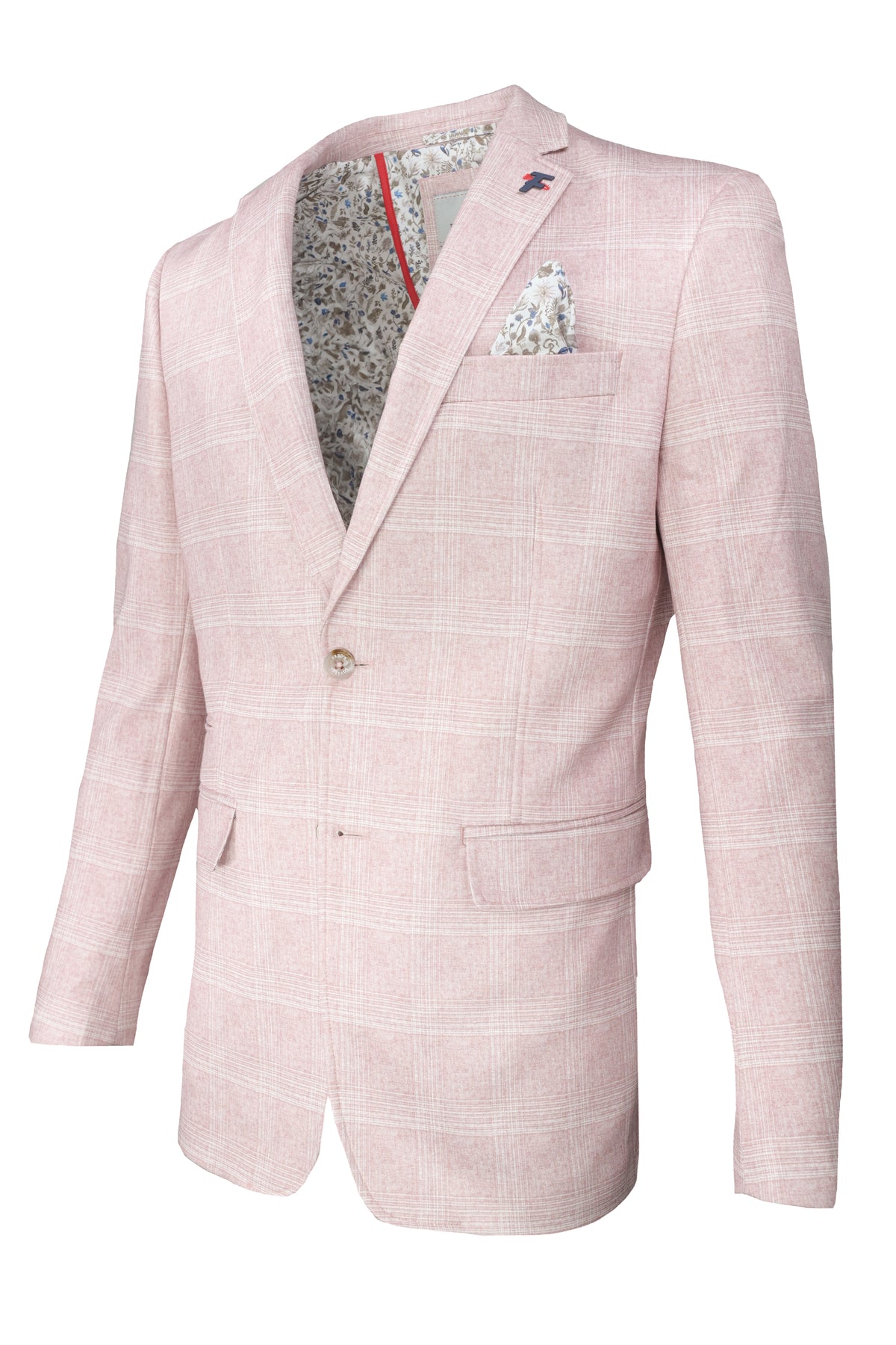 Fish Named Fred Spring Sport Coat - Pink Check