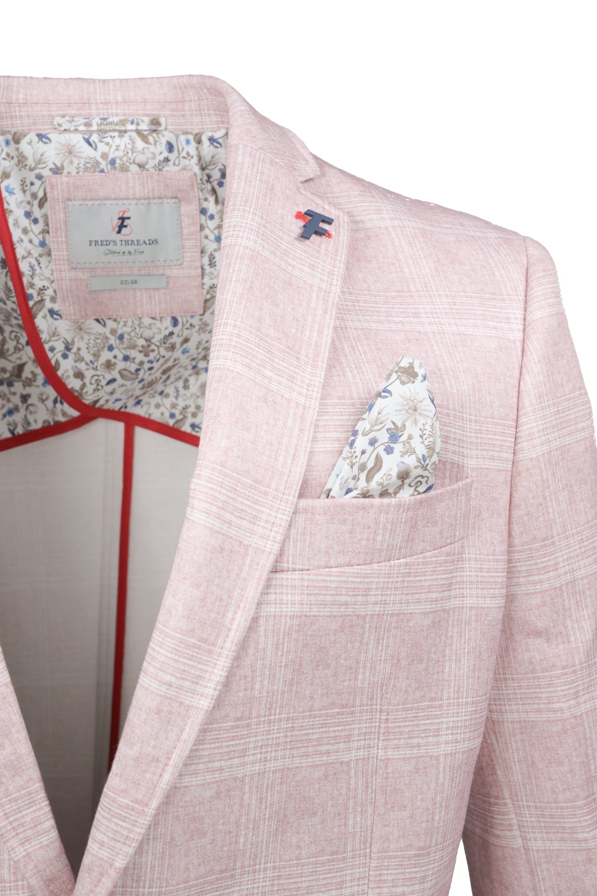 Fish Named Fred Spring Sport Coat - Pink Check