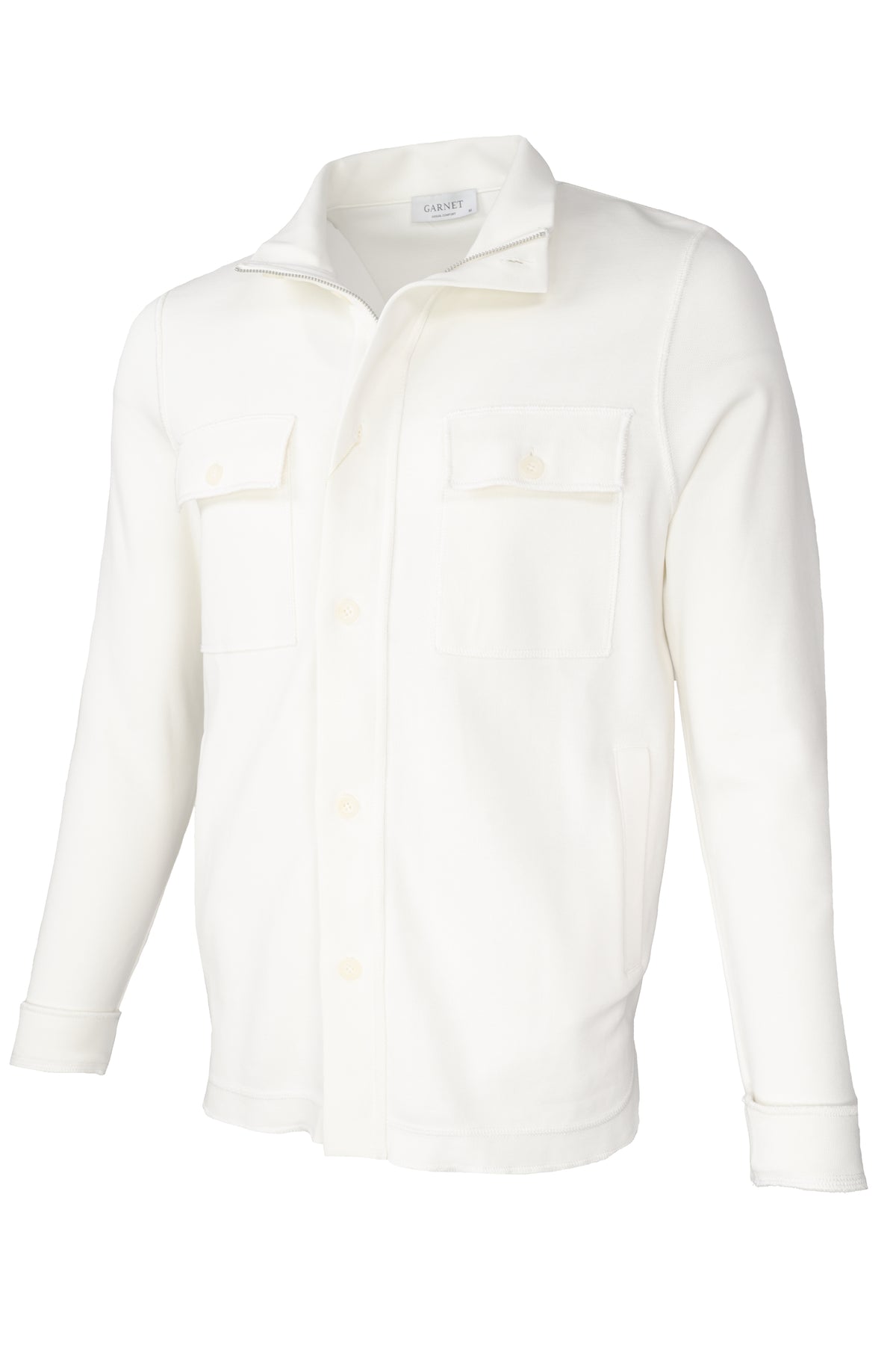 Garnet Spring Shirt Jacket - White