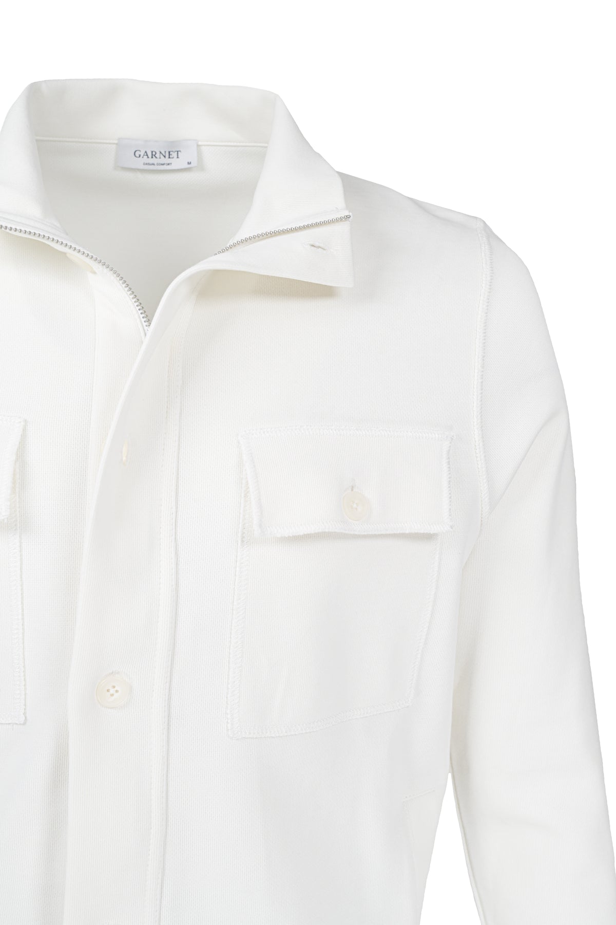 Garnet Spring Shirt Jacket - White