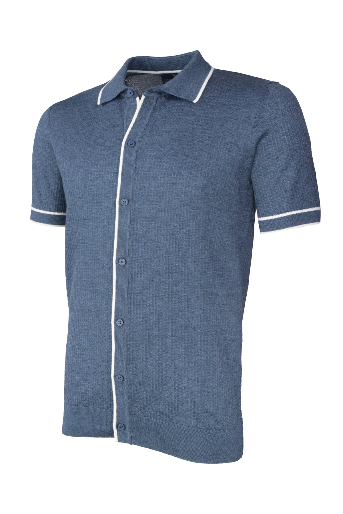 Luchiano Visconti Knit Shirt - Indigo