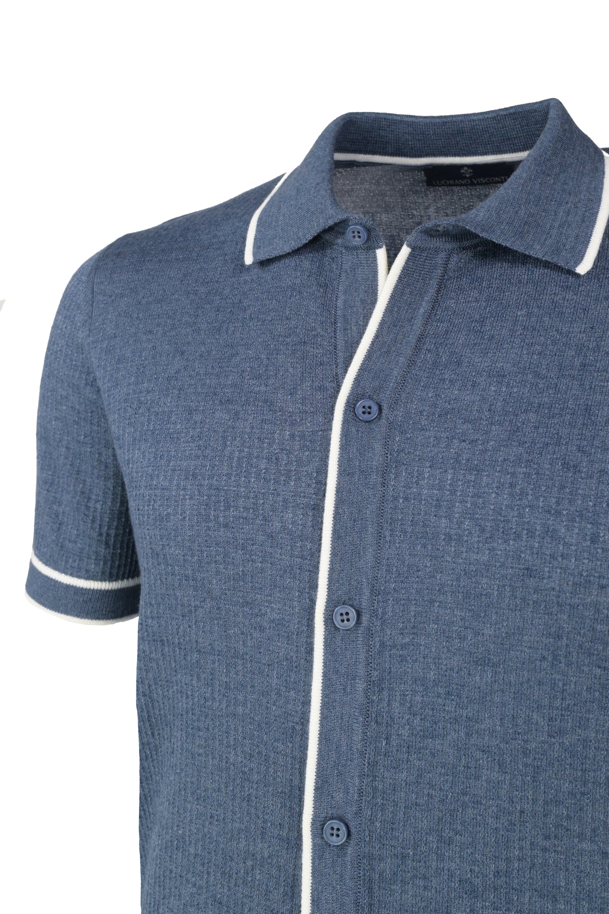 Luchiano Visconti Knit Shirt - Indigo