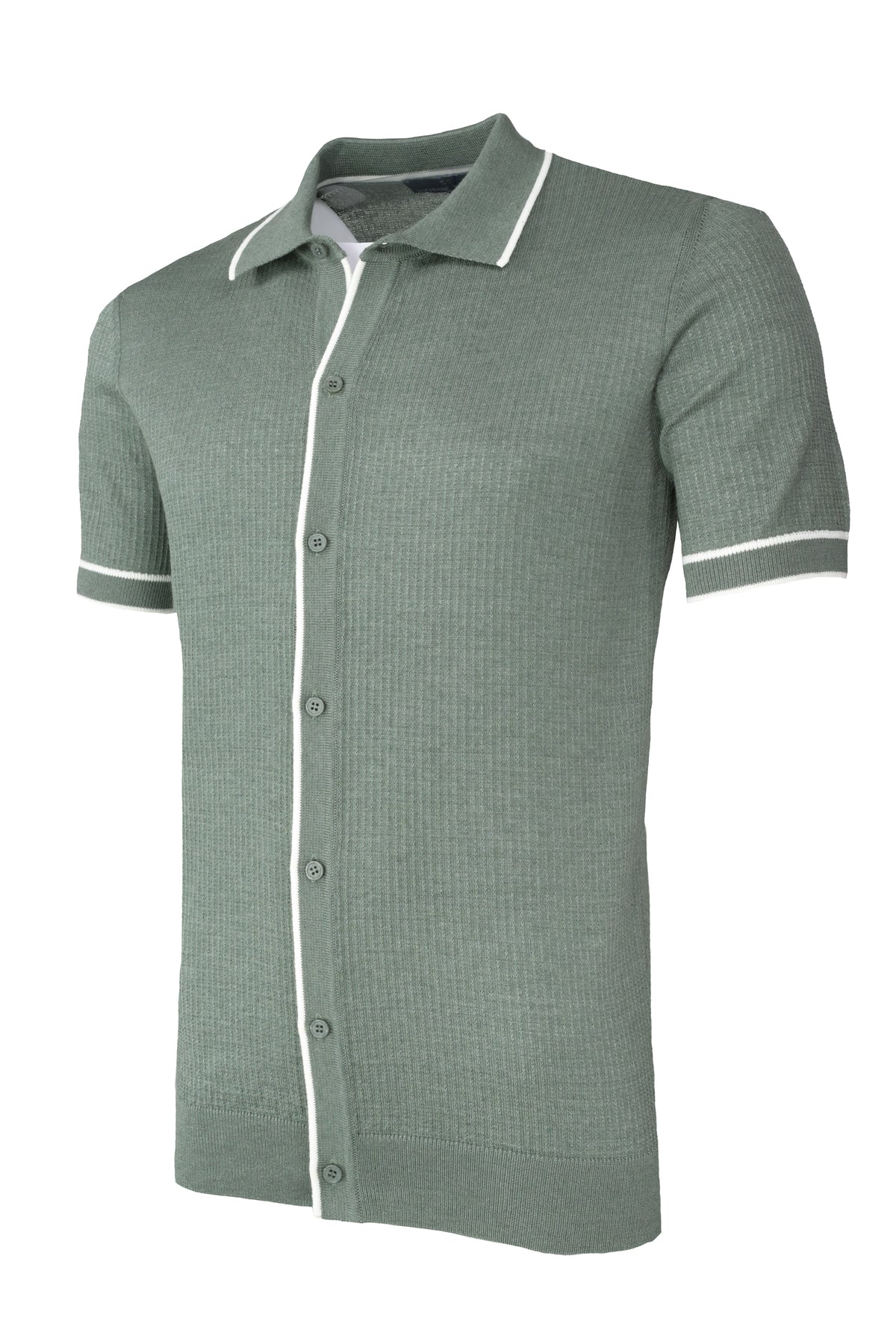 Luchiano Visconti Knit Shirt - Sage