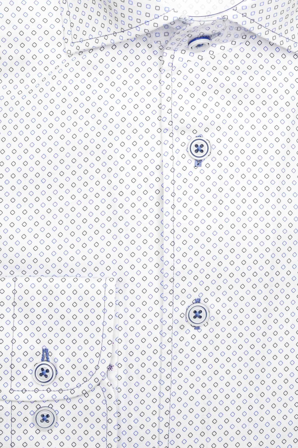 Marcello Diamond Shirt - Blue