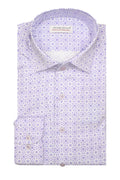 Marcello Dotted Medallions Shirt - Plum
