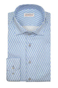 Marcello Clover Shirt - Indigo / Green