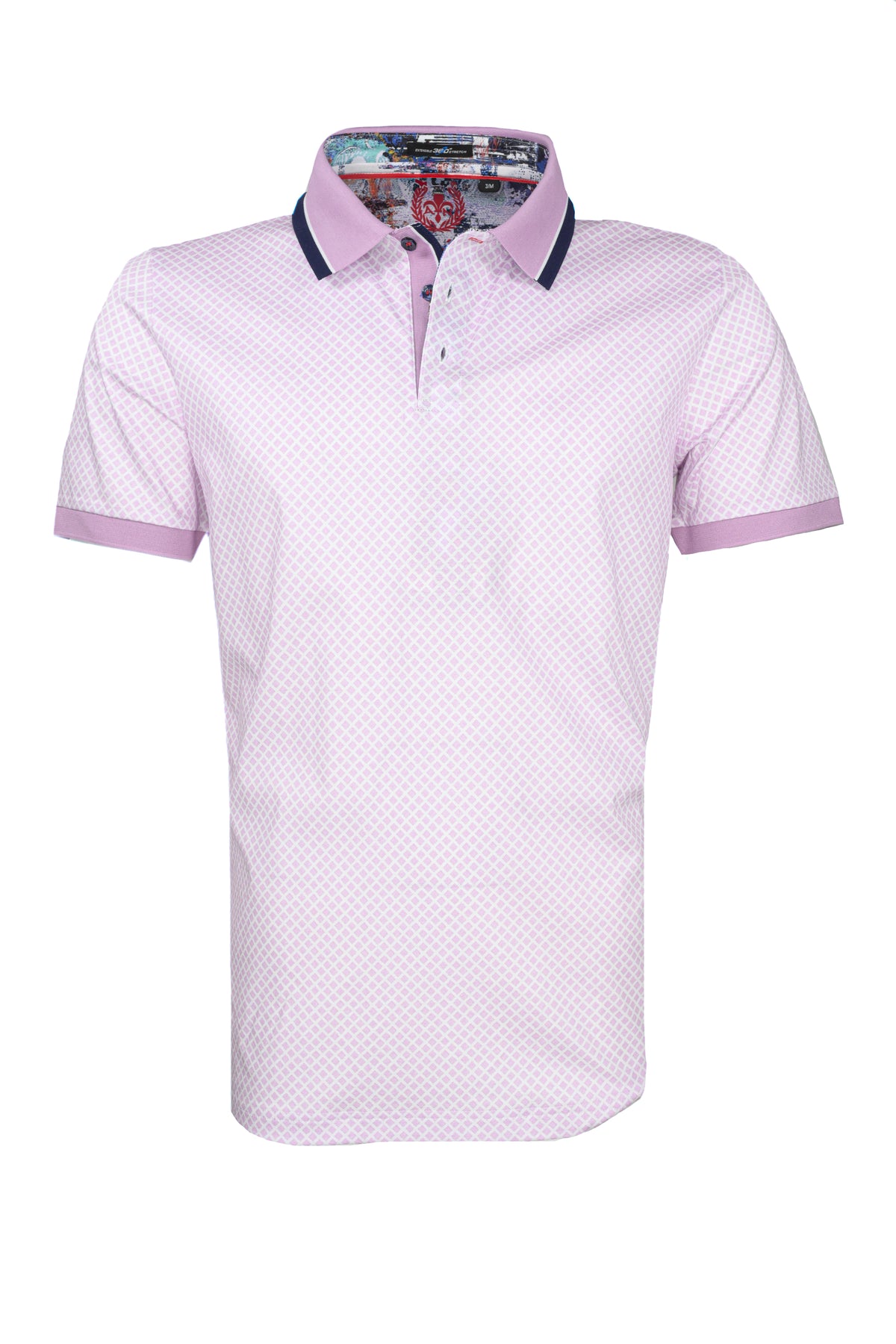 Au Noir Short Sleeve Fairmont Polo - Pink