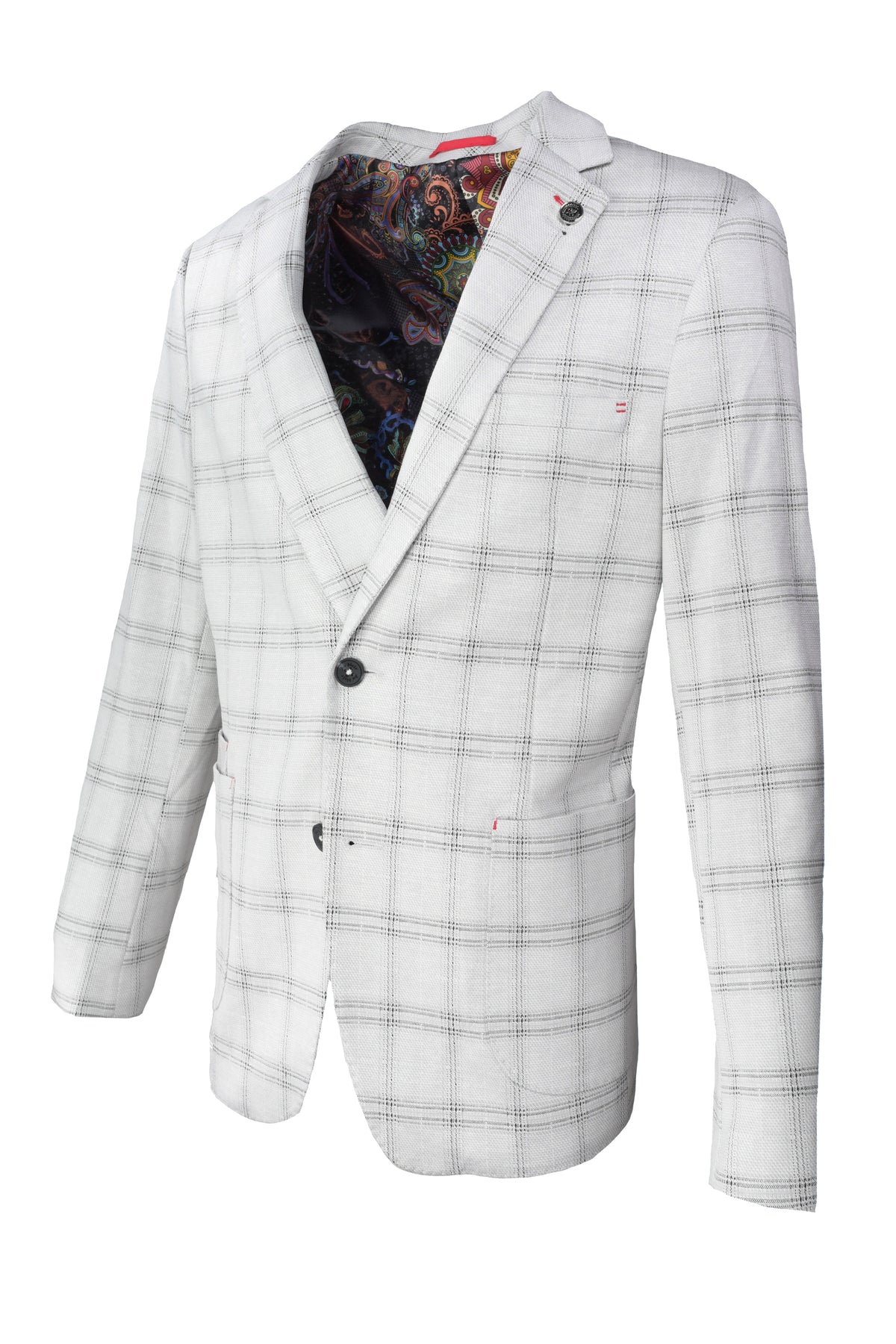 Au Noir Ritchson Sport Coat - Silver