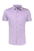 Raffi Spring Stretch Cotton Shirt - Lilac