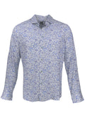 Raffi Linen-blend Spring Field Shirt - Blue