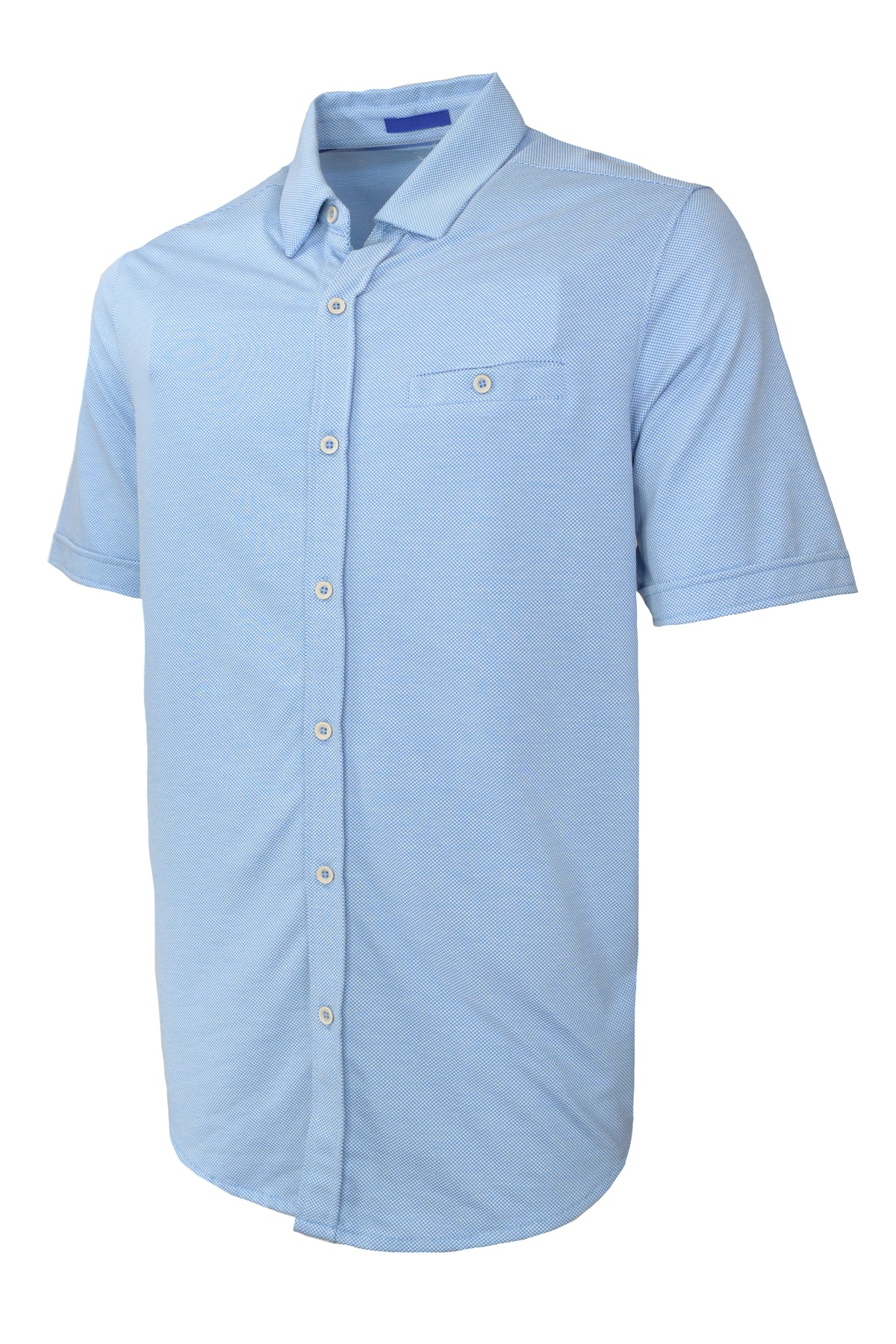 Nicoby Textured Spring Shirt - Blue