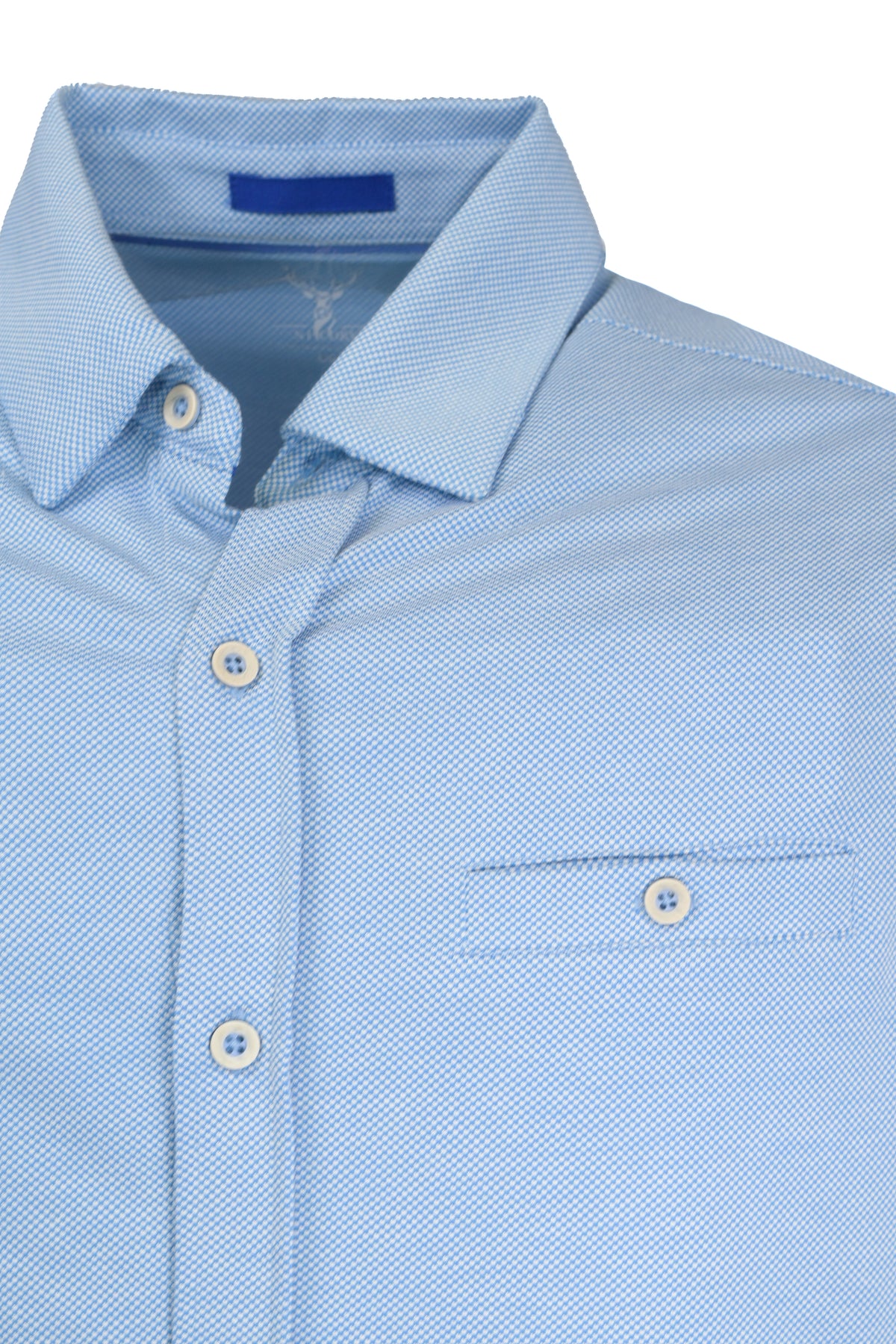 Nicoby Textured Spring Shirt - Blue