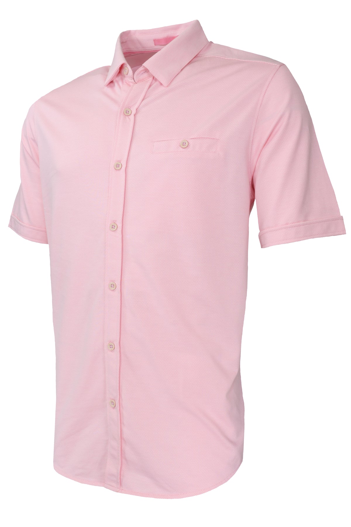 Nicoby Textured Spring Shirt - Pink