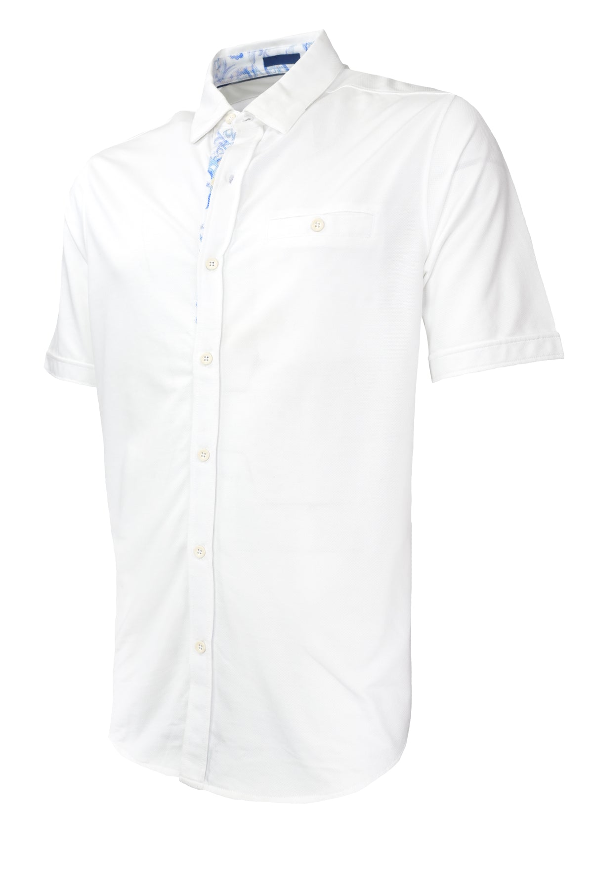 Nicoby Textured Spring Shirt - White