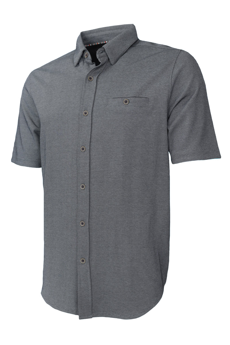 Nicoby 4-Way Stretch Spring Shirt - Black – Ticknors Men's Clothiers