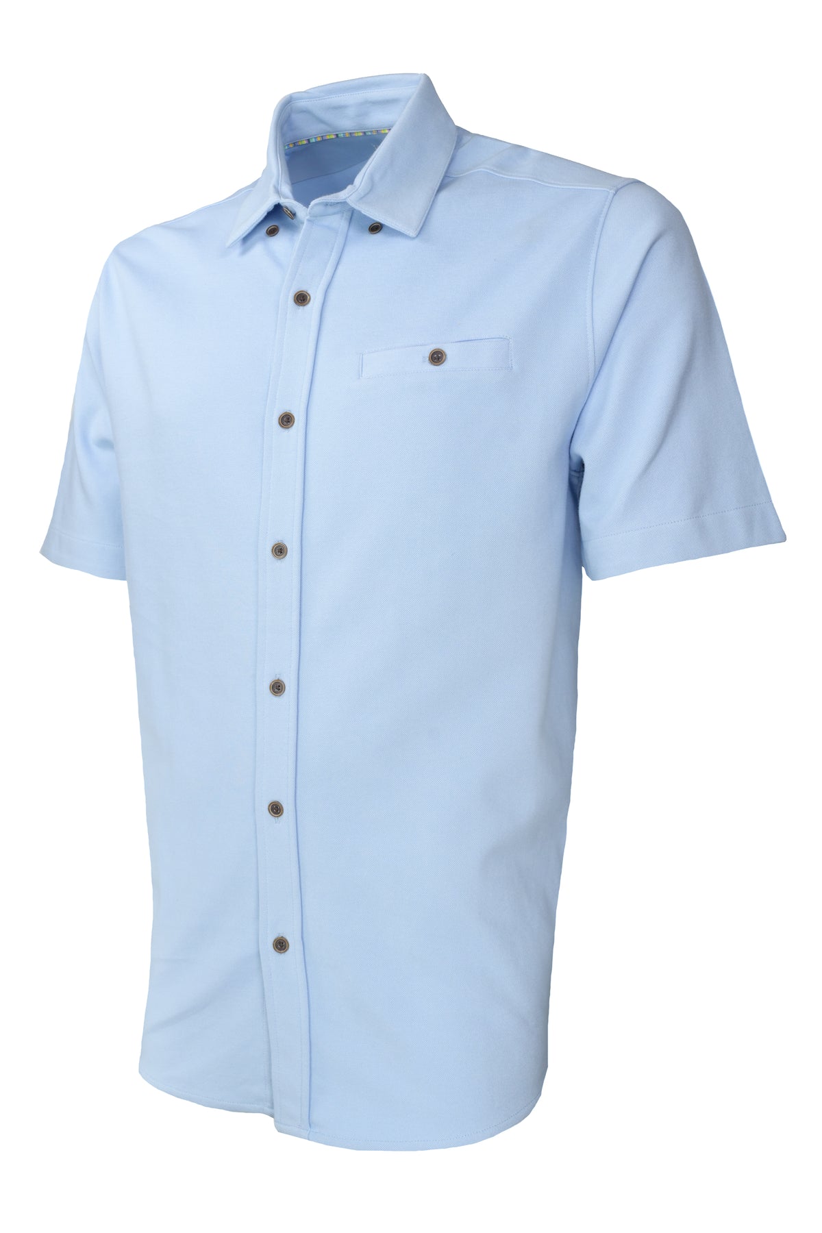 Nicoby 4-Way Stretch Spring Shirt - Blue