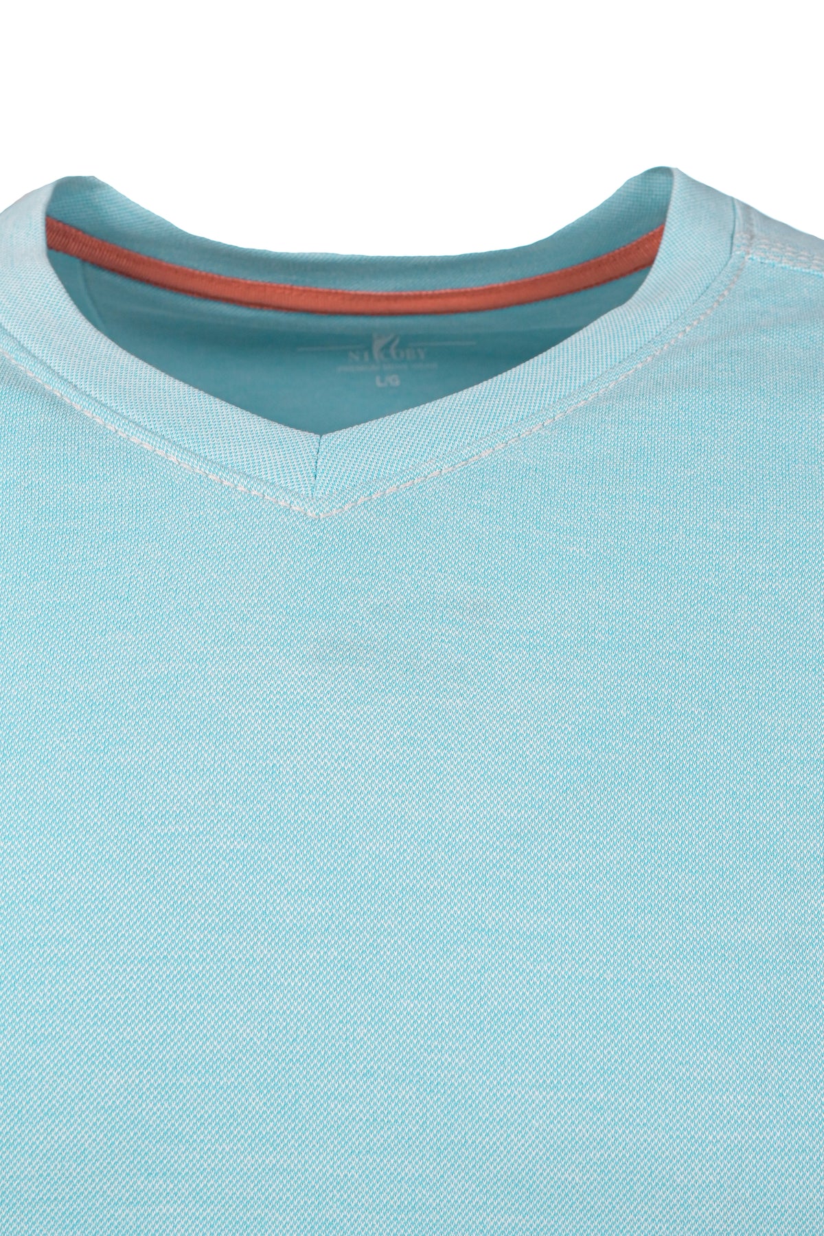 Nicoby Spring V-Neck Tee - Turquoise