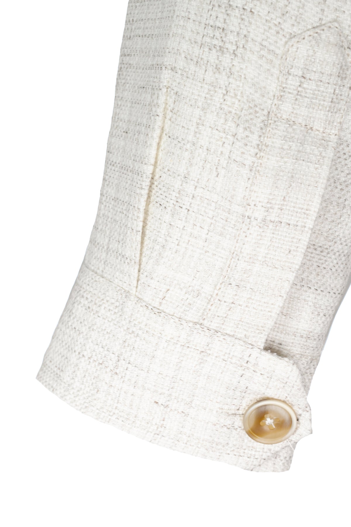 TailoRed Soft Collection Shirt Jacket - Creme Plaid