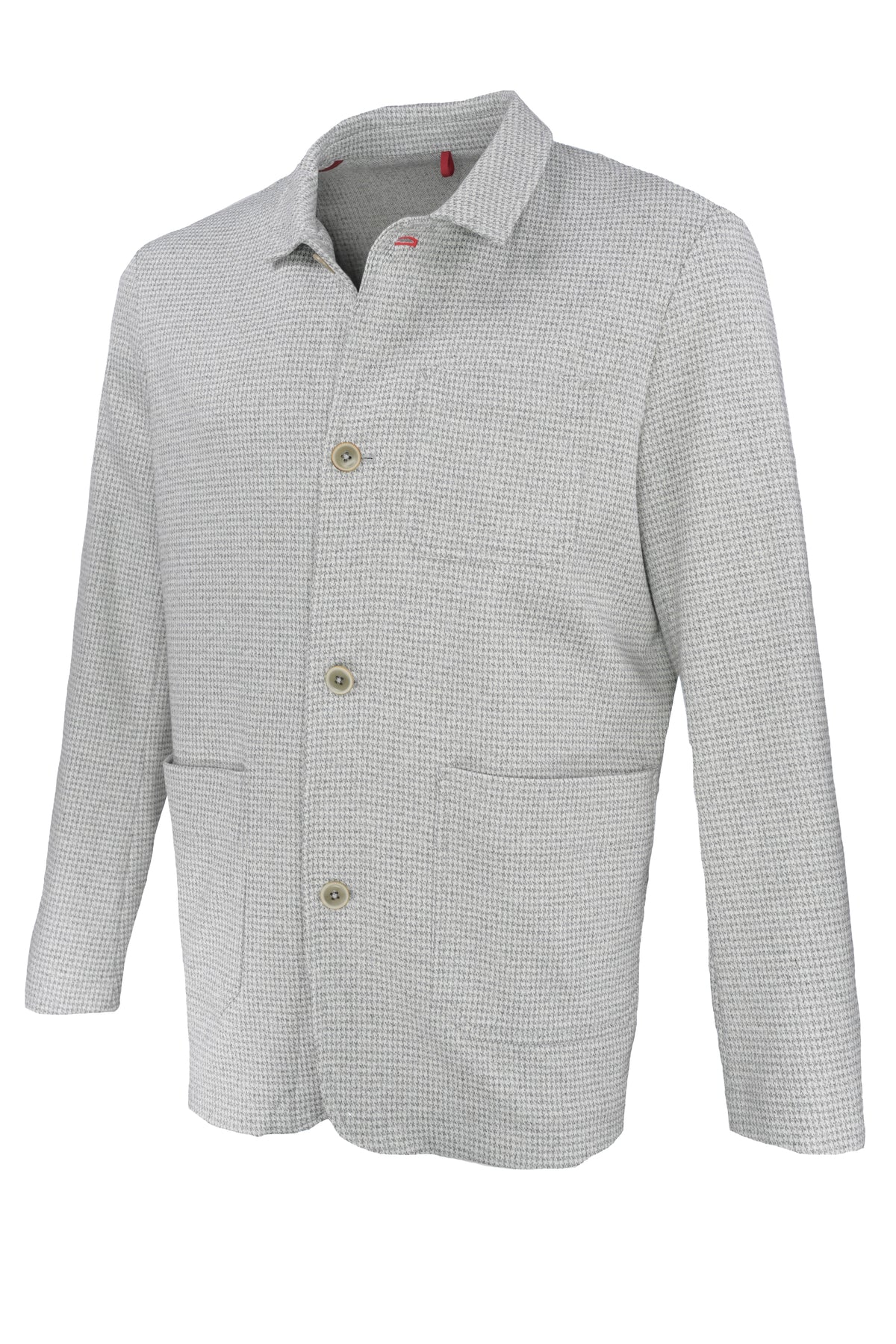 TailoRed Soft Collection Shirt Jacket - Houndstooth Gray