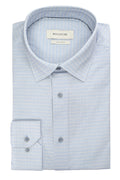 Bugatchi OoohCotton Geometric Shirt - Air Blue