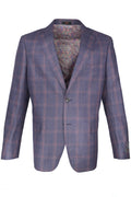 Tiglio Wool Sport Coat - Plaid Plum
