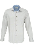 Bugatchi Stretch Cotton Shirt - Patterned Sand