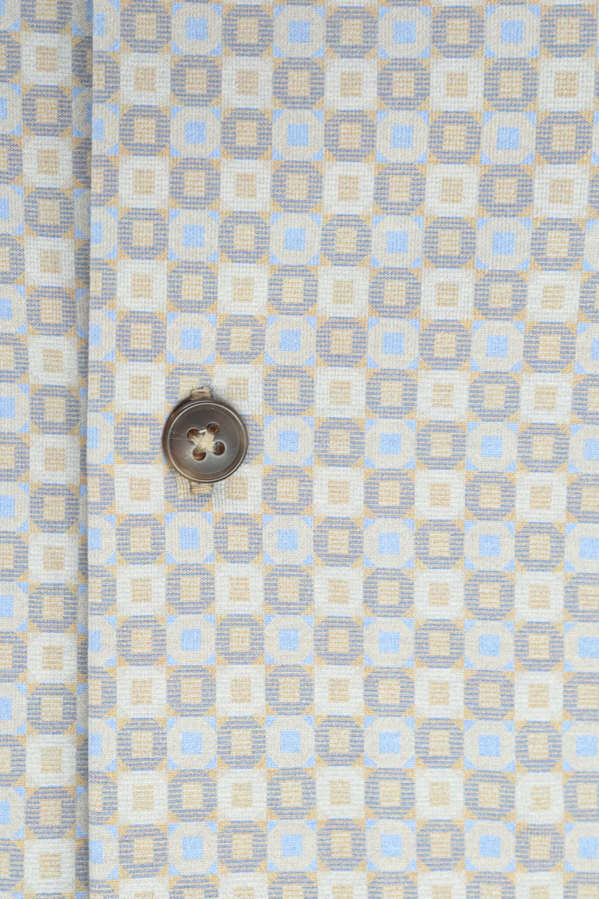 Bugatchi Stretch Cotton Shirt - Patterned Sand