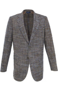 Max Davoli Alpaca Sport Coat - Brown / Blue