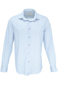 Bugatchi OoohCotton® Shirt - Patterned Air Blue