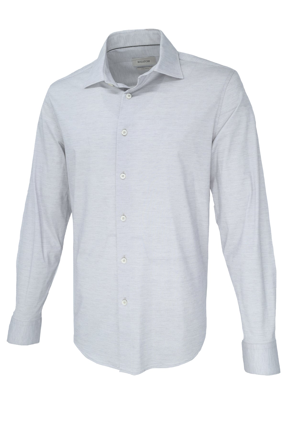 Bugatchi OoohCotton® Shirt - Heathered Platiunum