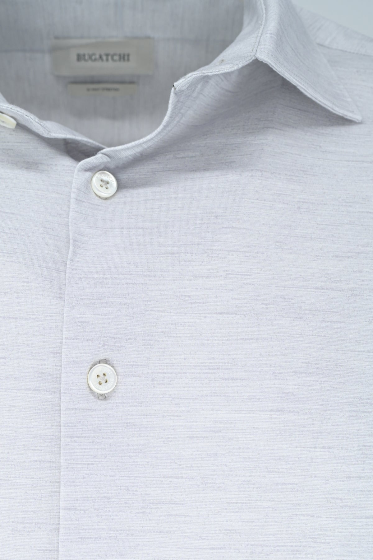 Bugatchi OoohCotton® Shirt - Heathered Platiunum