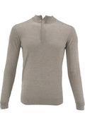Inpore Hidden Zipper Sweater - Tan