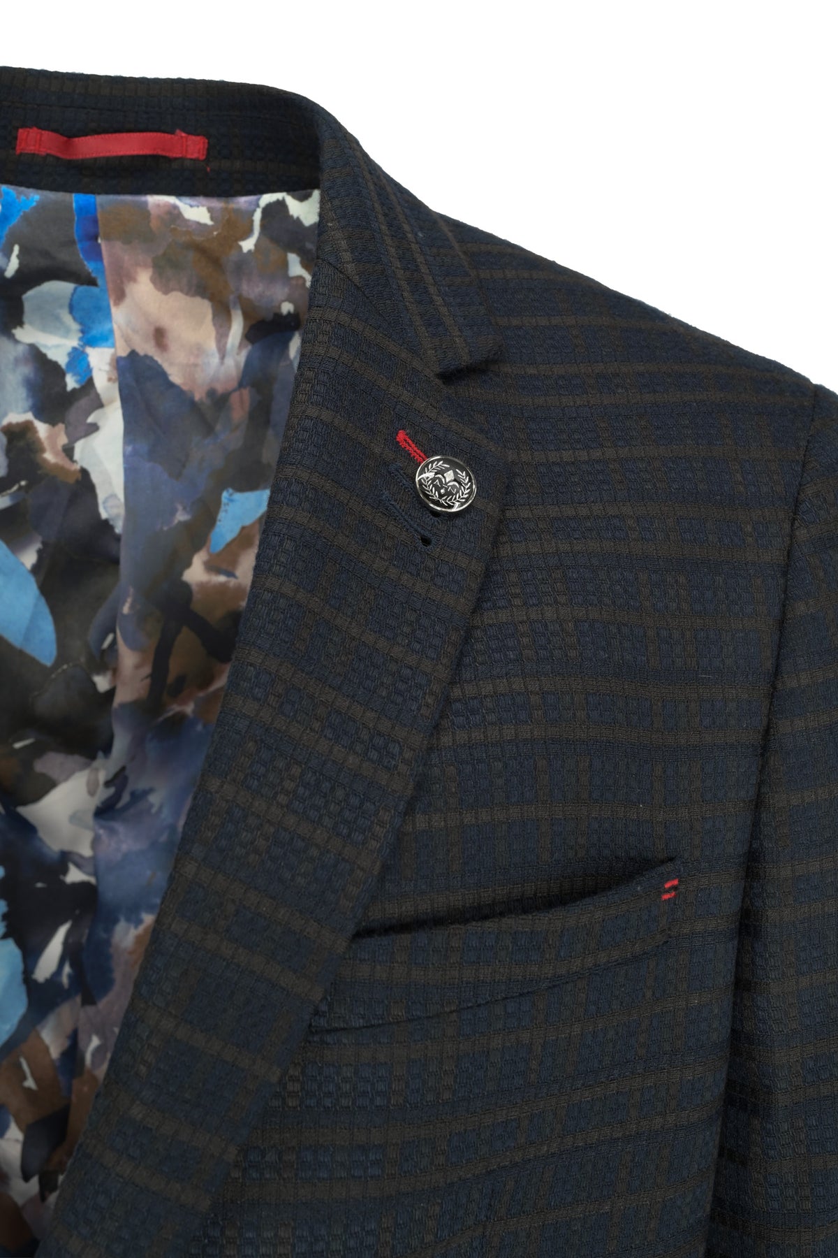 Au Noir Sport Coat - Elba Navy / Brown