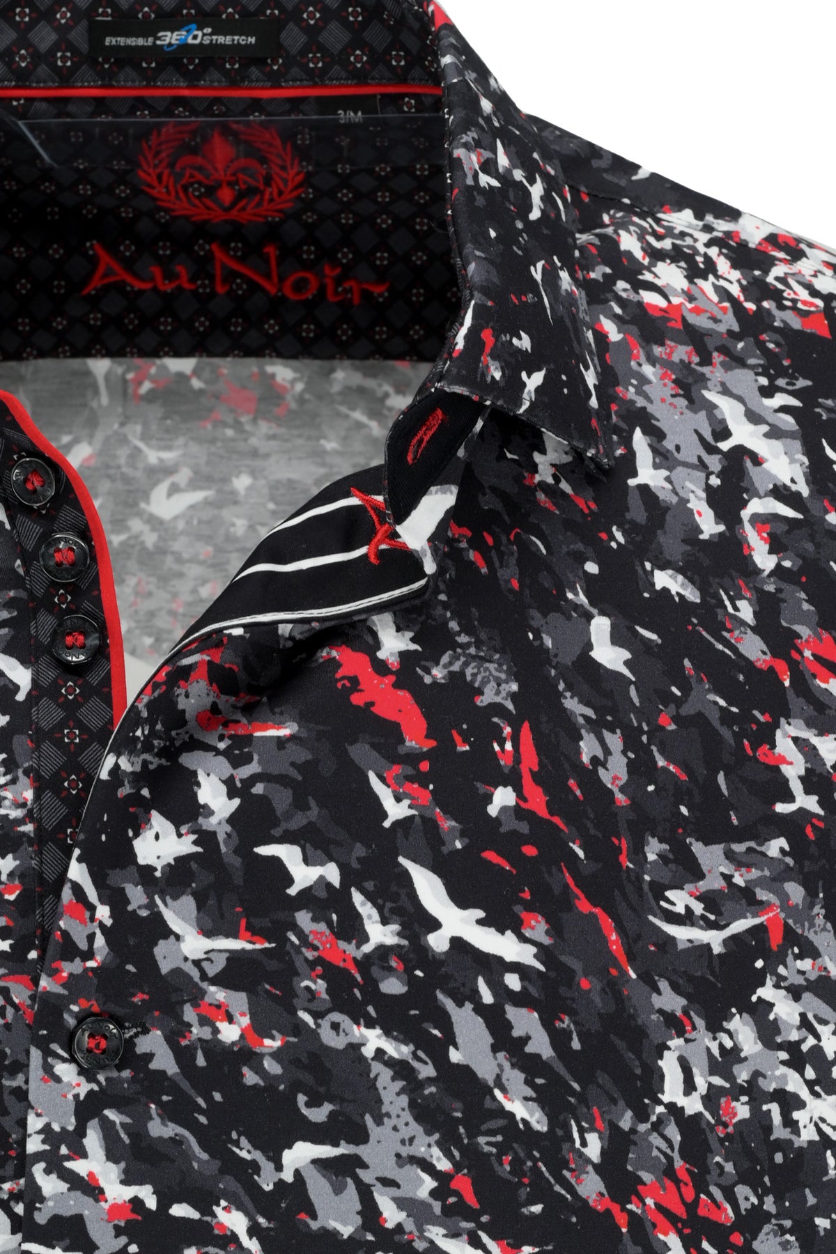 Au Noir Shirt - Soran Black / Red