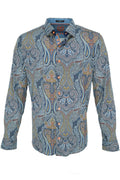 Au Noir Shirt - Mistwood Blue