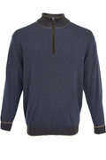 F/X Fusion Heathered Sweater - Brown / Navy